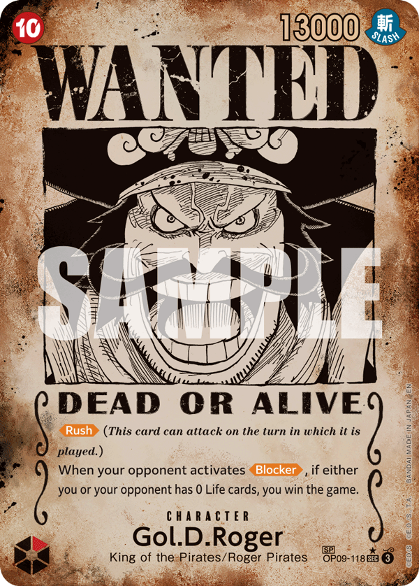 Gol.D.Roger One Piece card