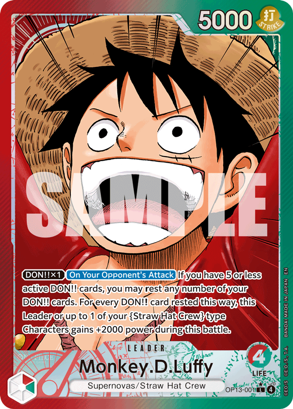Monkey.D.Luffy One Piece card