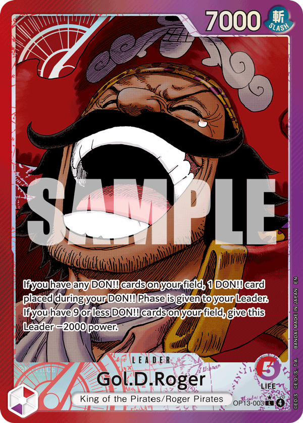 Gol.D.Roger One Piece card