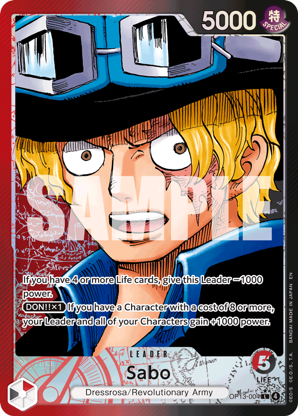 Sabo One Piece card