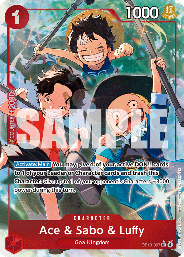 Ace & Sabo & Luffy One Piece card