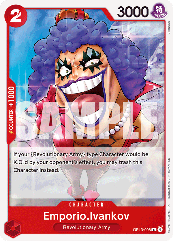 Emporio.Ivankov One Piece card