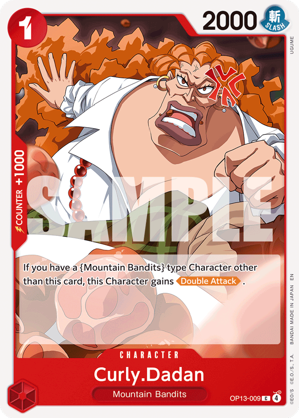 Curly.Dadan One Piece card
