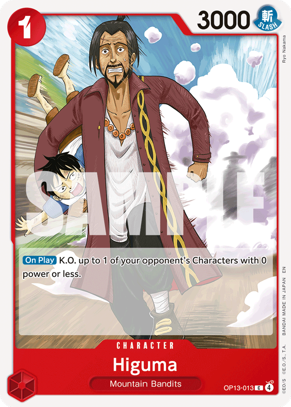 Higuma One Piece card