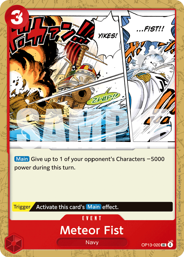 Meteor Fist One Piece card