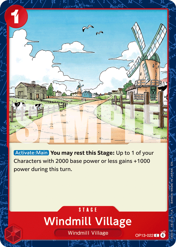 Windmill Village One Piece card