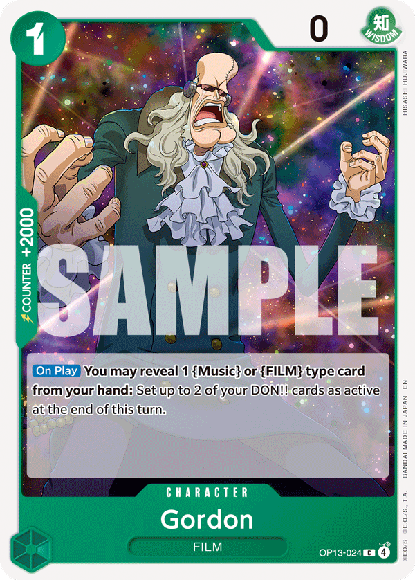 Gordon One Piece card