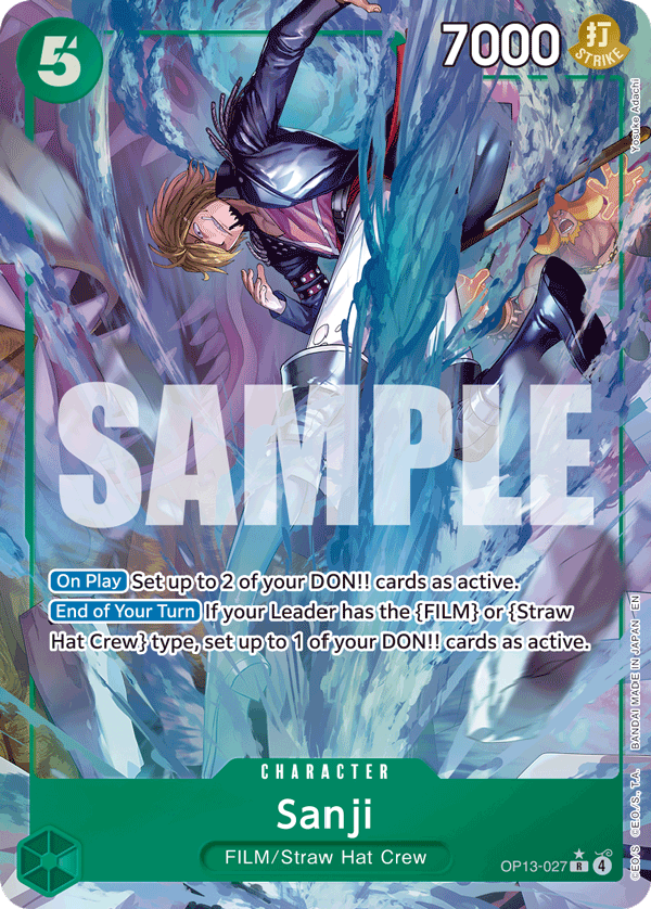 Sanji One Piece card