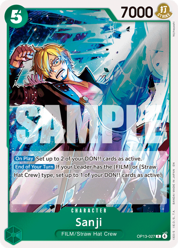 Sanji One Piece card