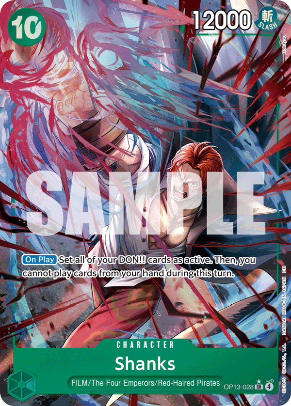 Shanks One Piece card