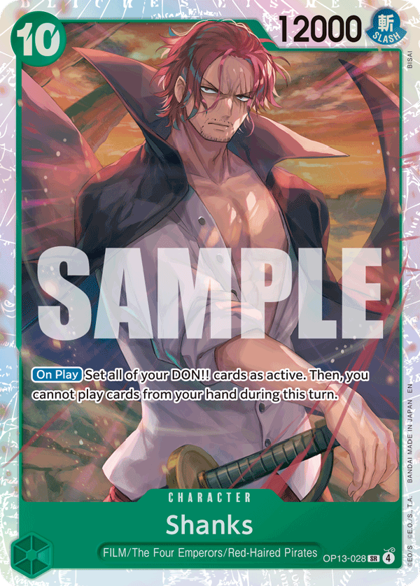 Shanks One Piece card