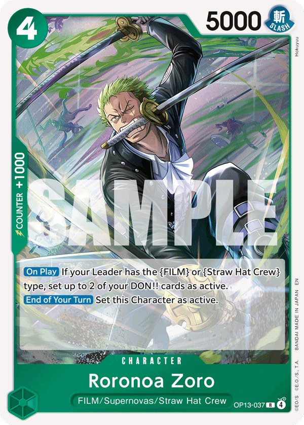 Roronoa Zoro One Piece card
