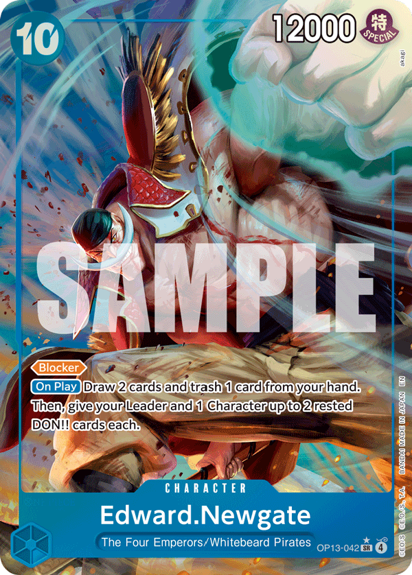 Edward.Newgate One Piece card