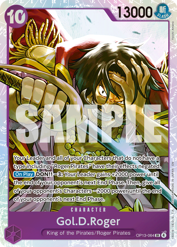 Gol.D.Roger One Piece card