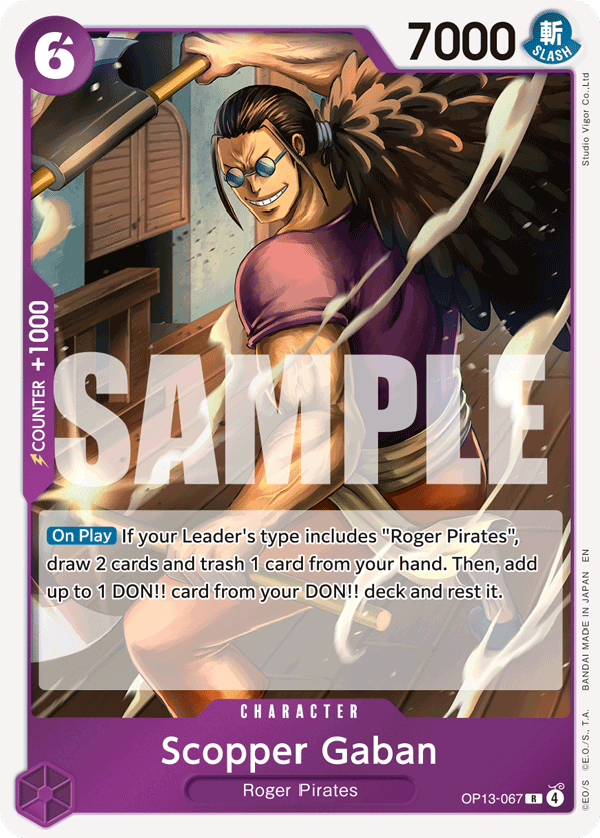 Scopper Gaban One Piece card