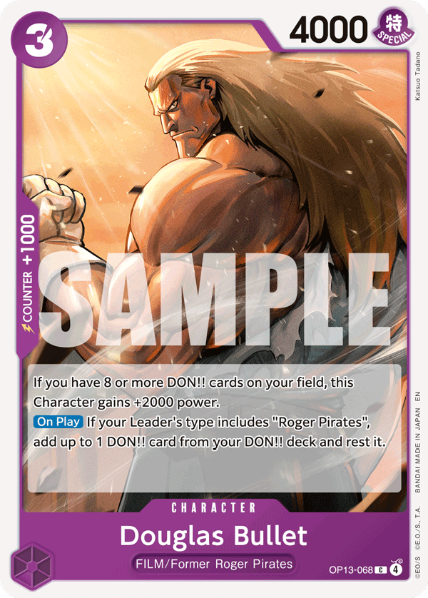 Douglas Bullet One Piece card