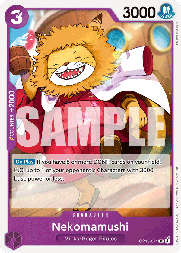 Nekomamushi One Piece card