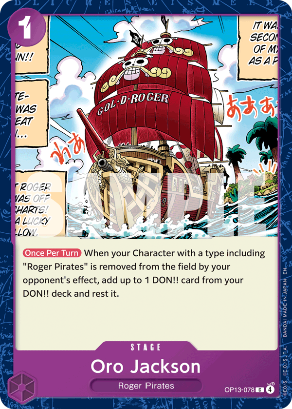 Oro Jackson One Piece card