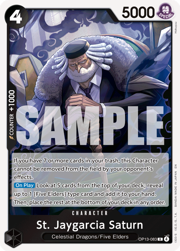 St. Jaygarcia Saturn One Piece card