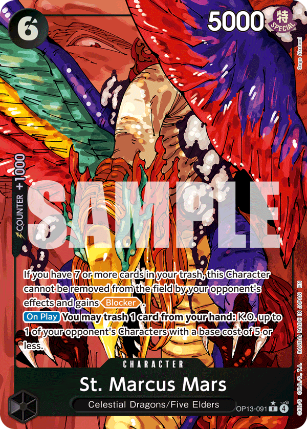 St. Marcus Mars One Piece card