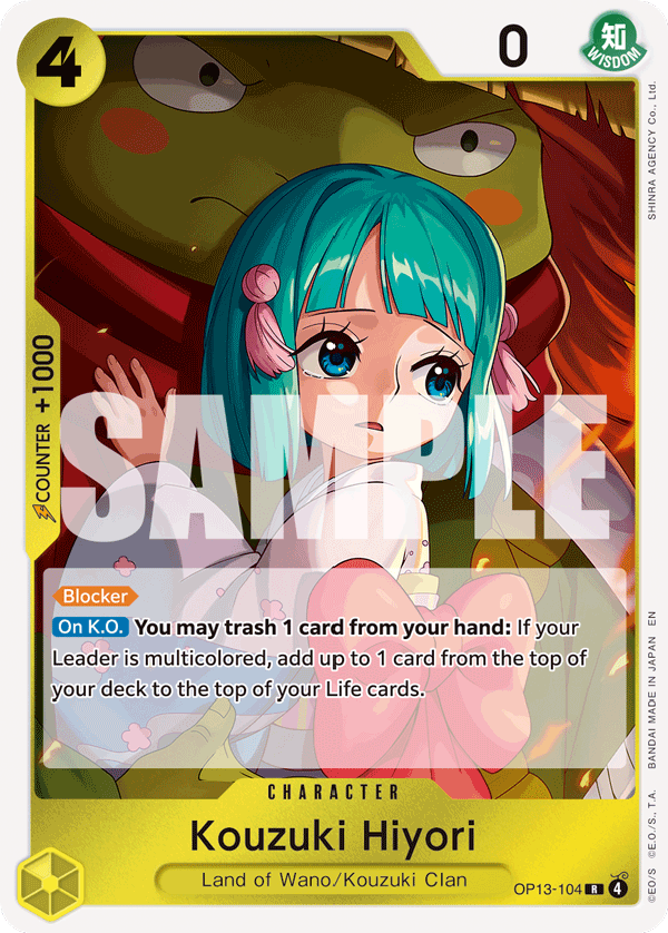 Kouzuki Hiyori One Piece card