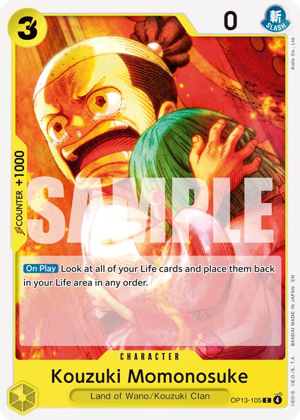 Kouzuki Momonosuke One Piece card