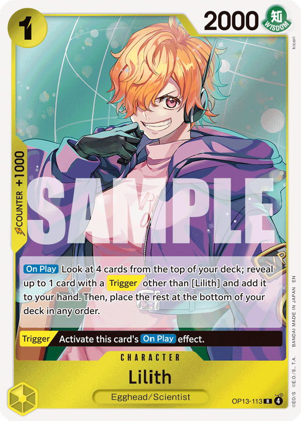 Lilith One Piece card