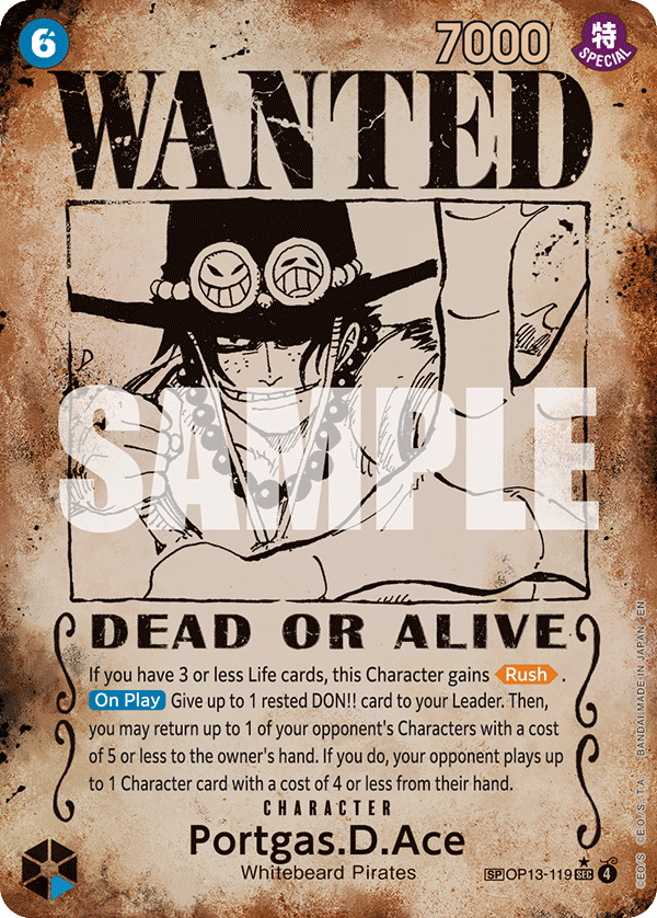 Portgas.D.Ace One Piece card