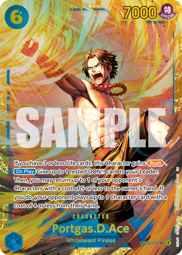 Portgas.D.Ace One Piece card