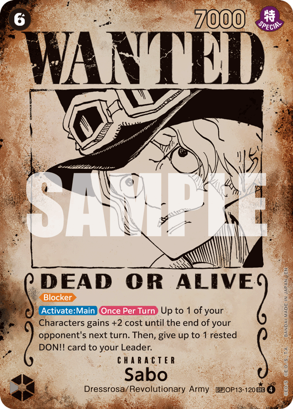 Sabo One Piece card