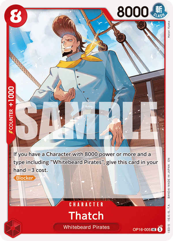 Thatch One Piece card