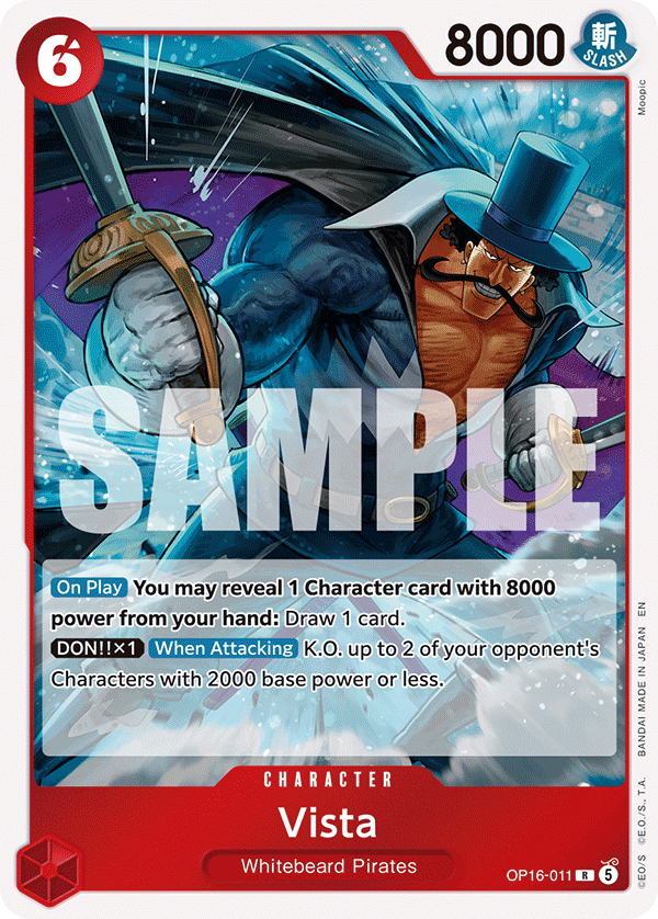 Vista One Piece card