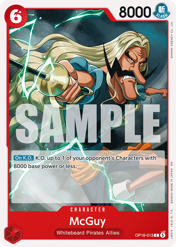 McGuy One Piece card