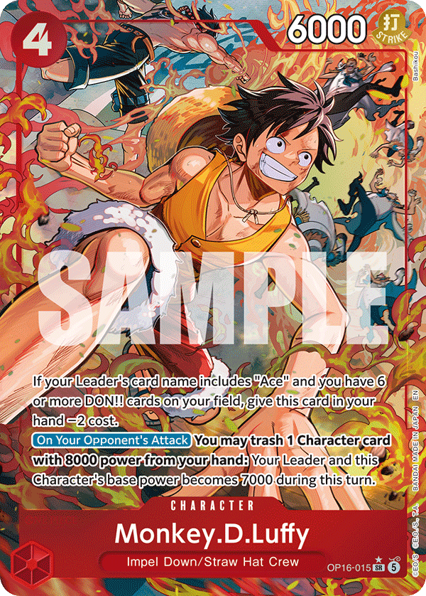 Monkey.D.Luffy One Piece card