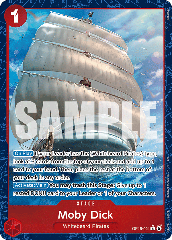 Moby Dick One Piece card