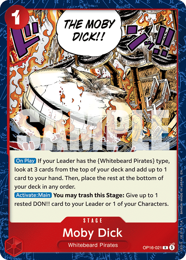 Moby Dick One Piece card