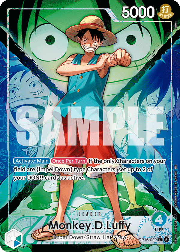 Monkey.D.Luffy One Piece card