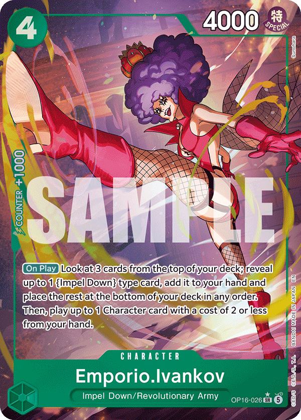 Emporio.Ivankov One Piece card