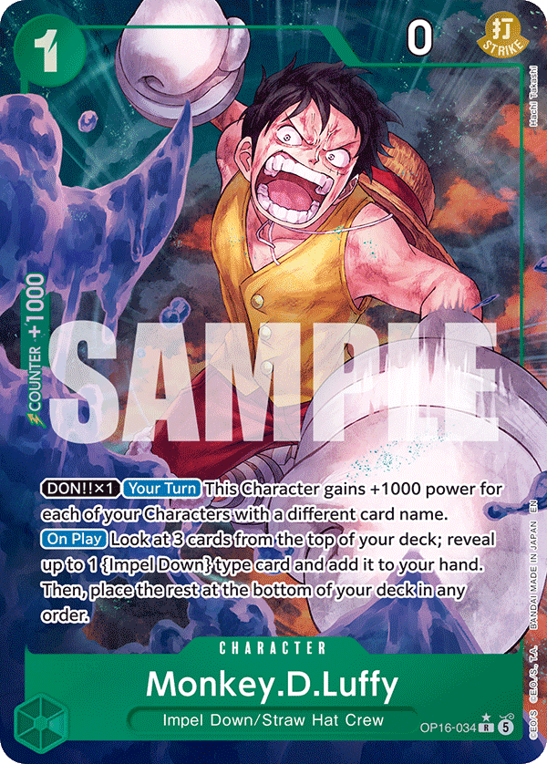 Monkey.D.Luffy One Piece card