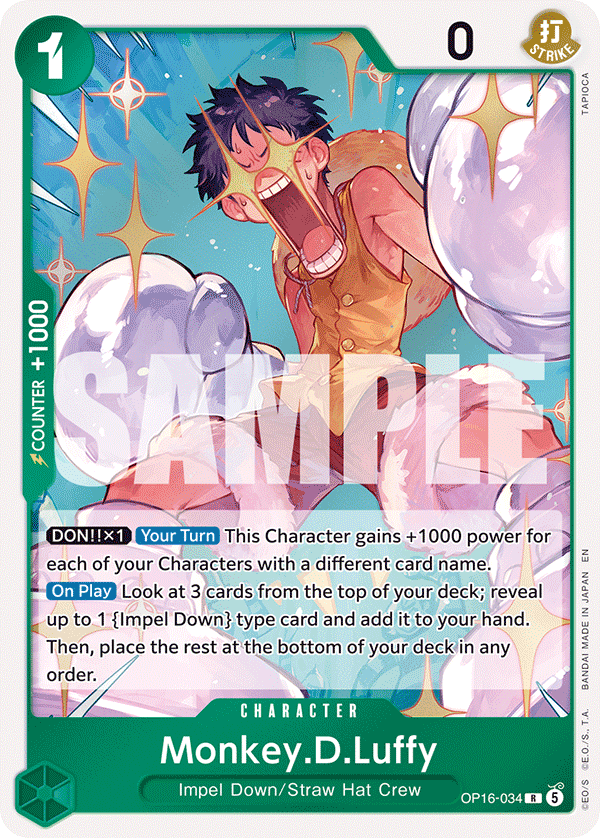 Monkey.D.Luffy One Piece card