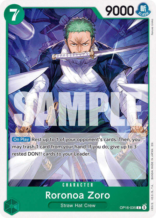 Roronoa Zoro One Piece card