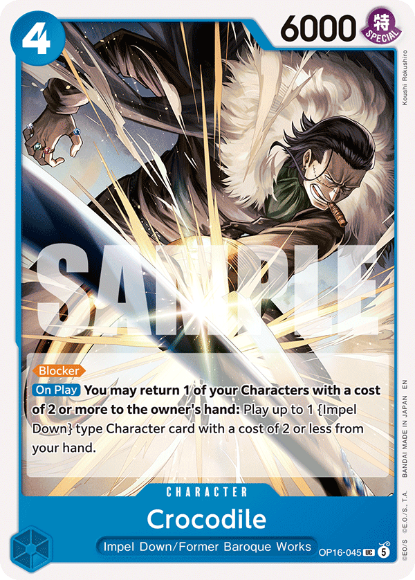 Crocodile One Piece card