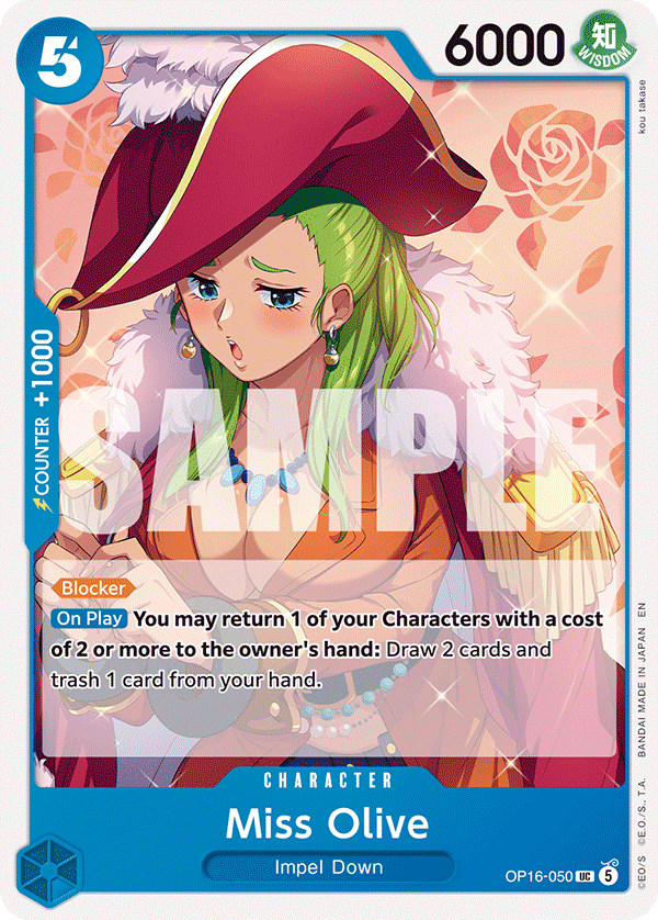 Miss Olive One Piece card