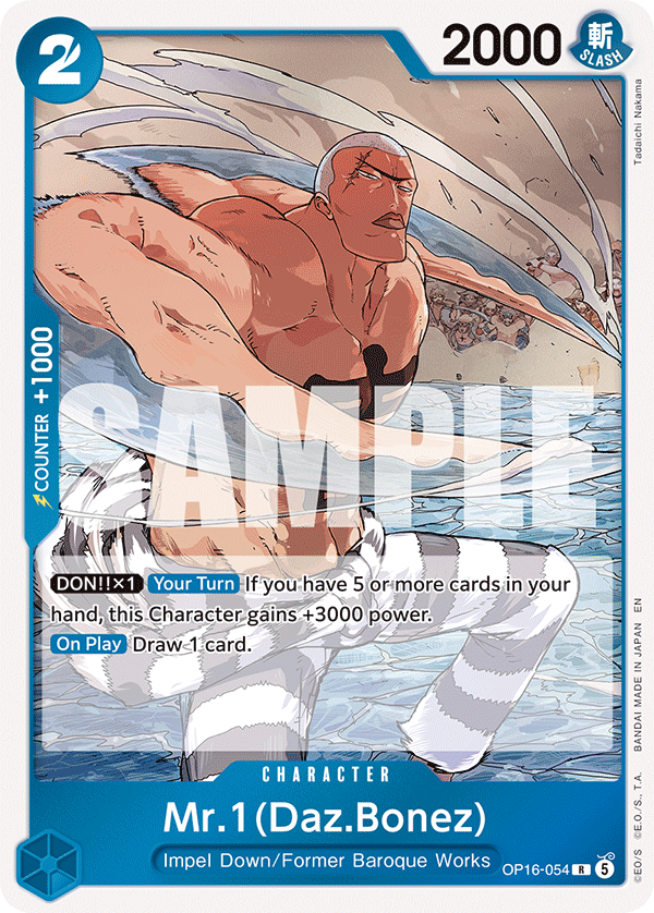 Mr.1(Daz.Bonez) One Piece card