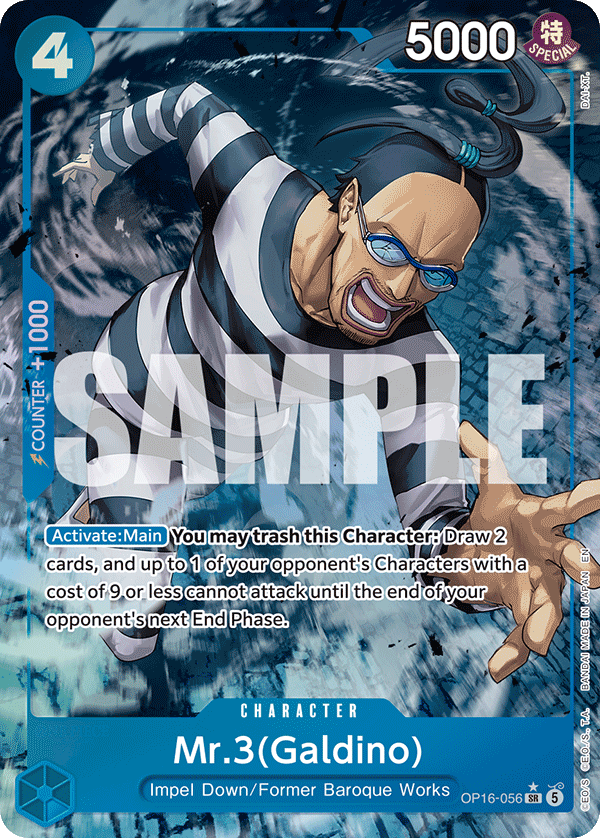 Mr.3(Galdino) One Piece card