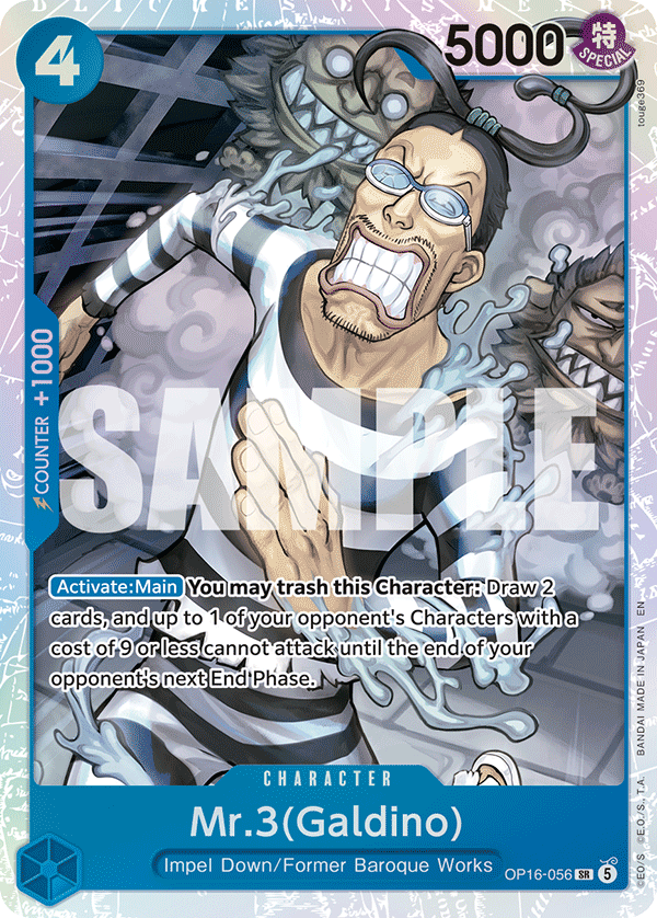 Mr.3(Galdino) One Piece card