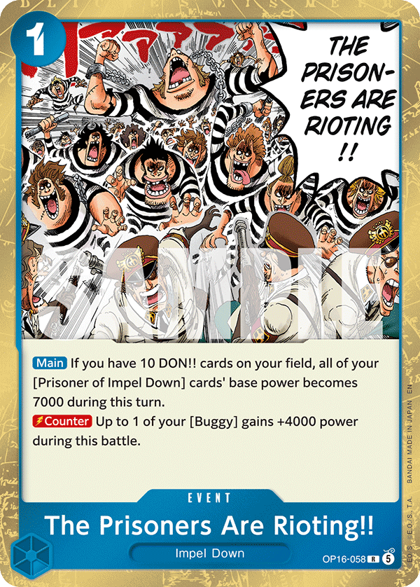 The Prisoners Are Rioting!! One Piece card