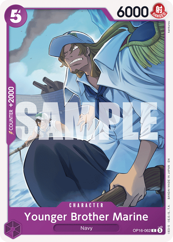 Younger Brother Marine One Piece card