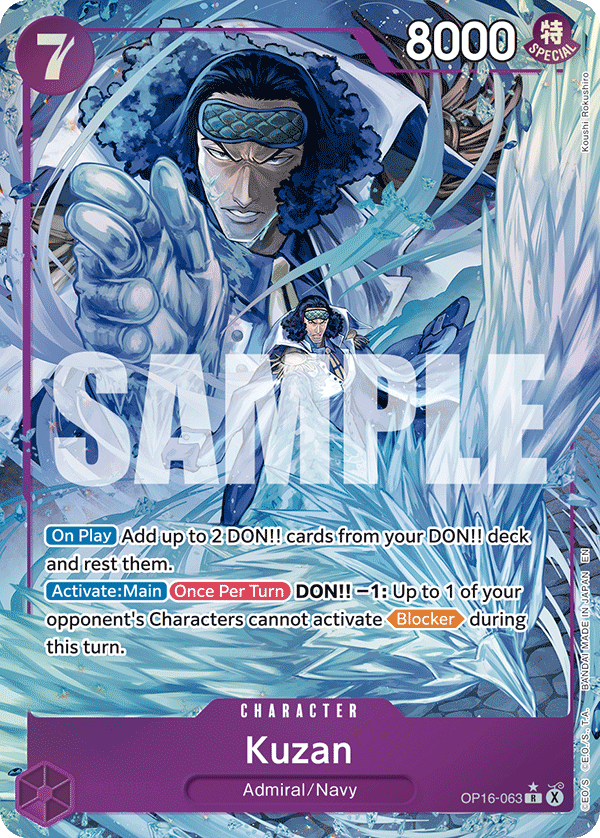 Kuzan One Piece card