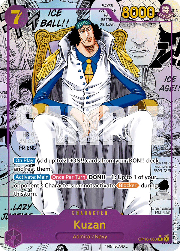 Kuzan One Piece card